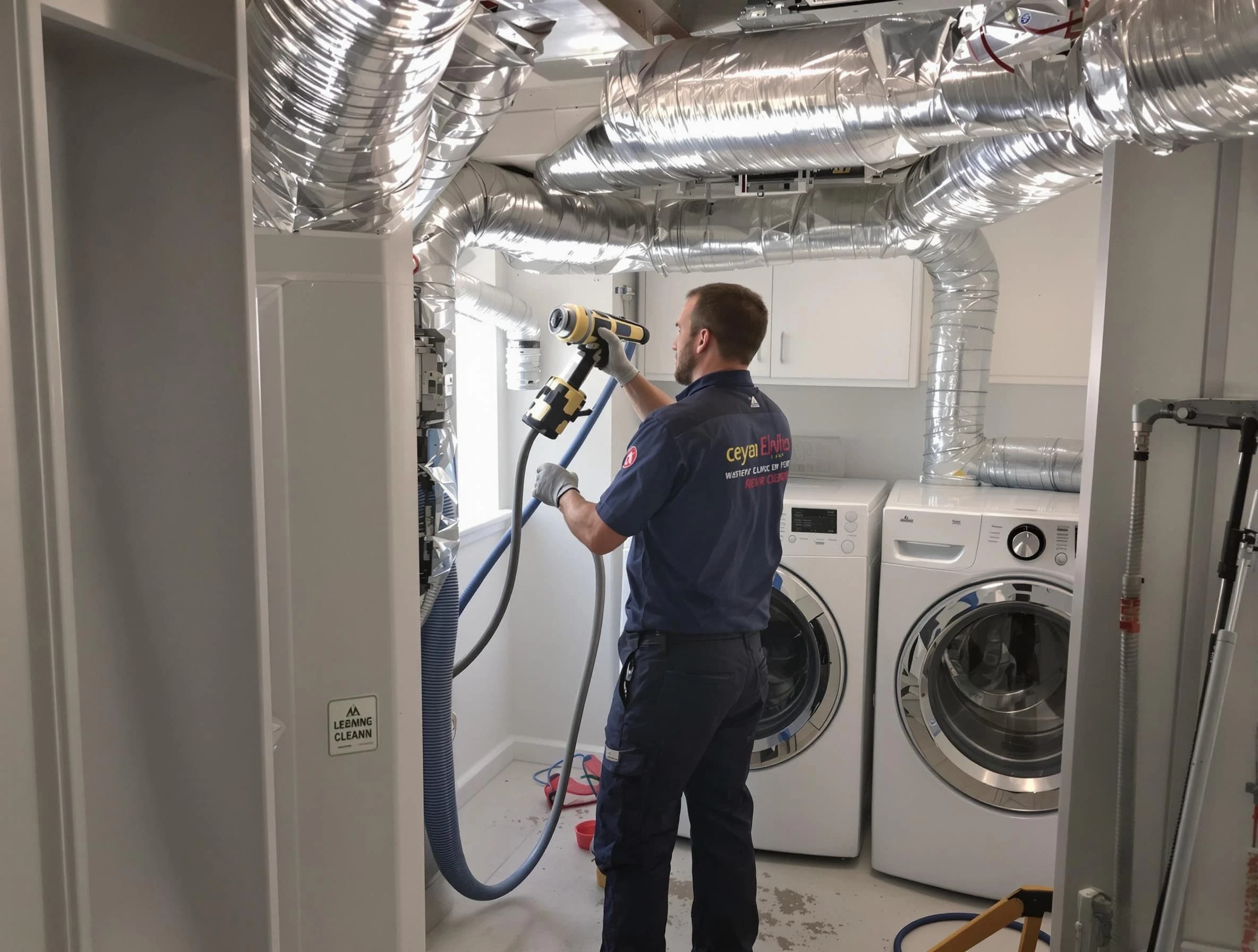 King George Dryer Vent Cleaning specialist using advanced equipment for thorough duct cleaning in King George