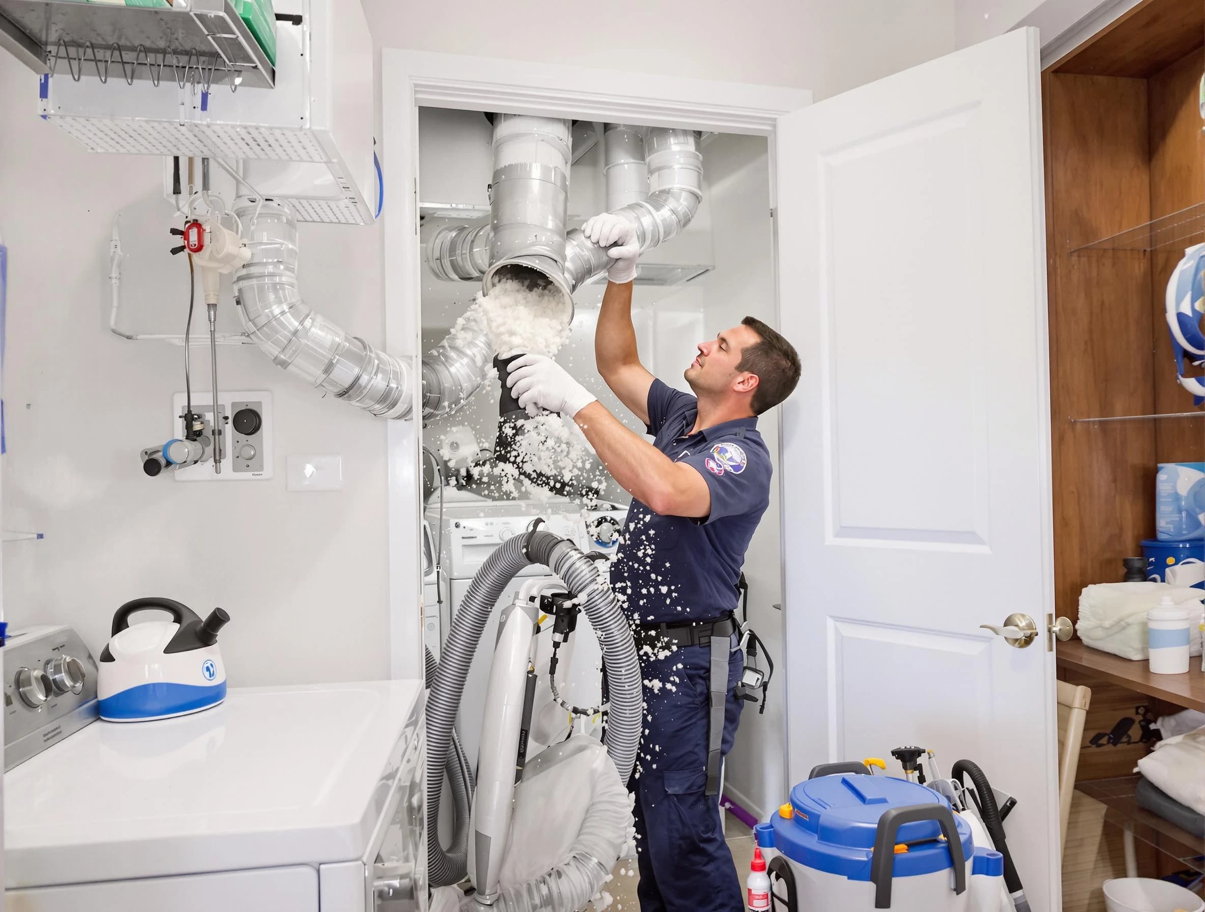 King George Dryer Vent Cleaning technician delivering thorough residential dryer vent cleaning service in King George