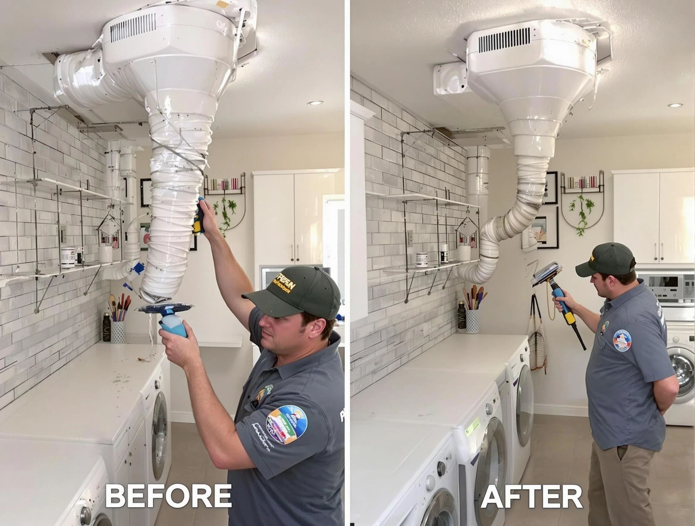 Professional dryer exhaust vent cleaning by King George Dryer Vent Cleaning in King George