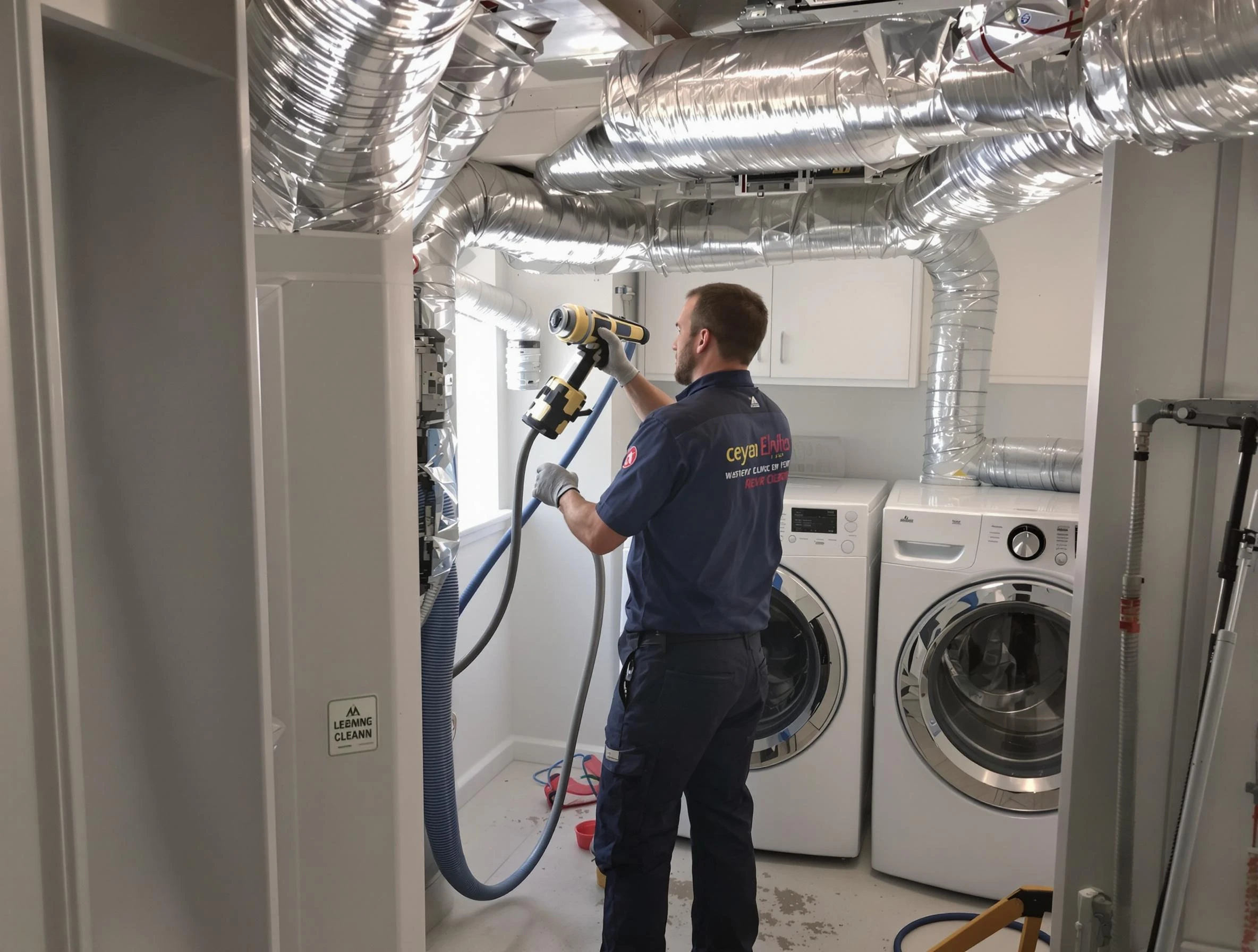 King George Dryer Vent Cleaning specialist using advanced equipment for thorough duct cleaning in King George