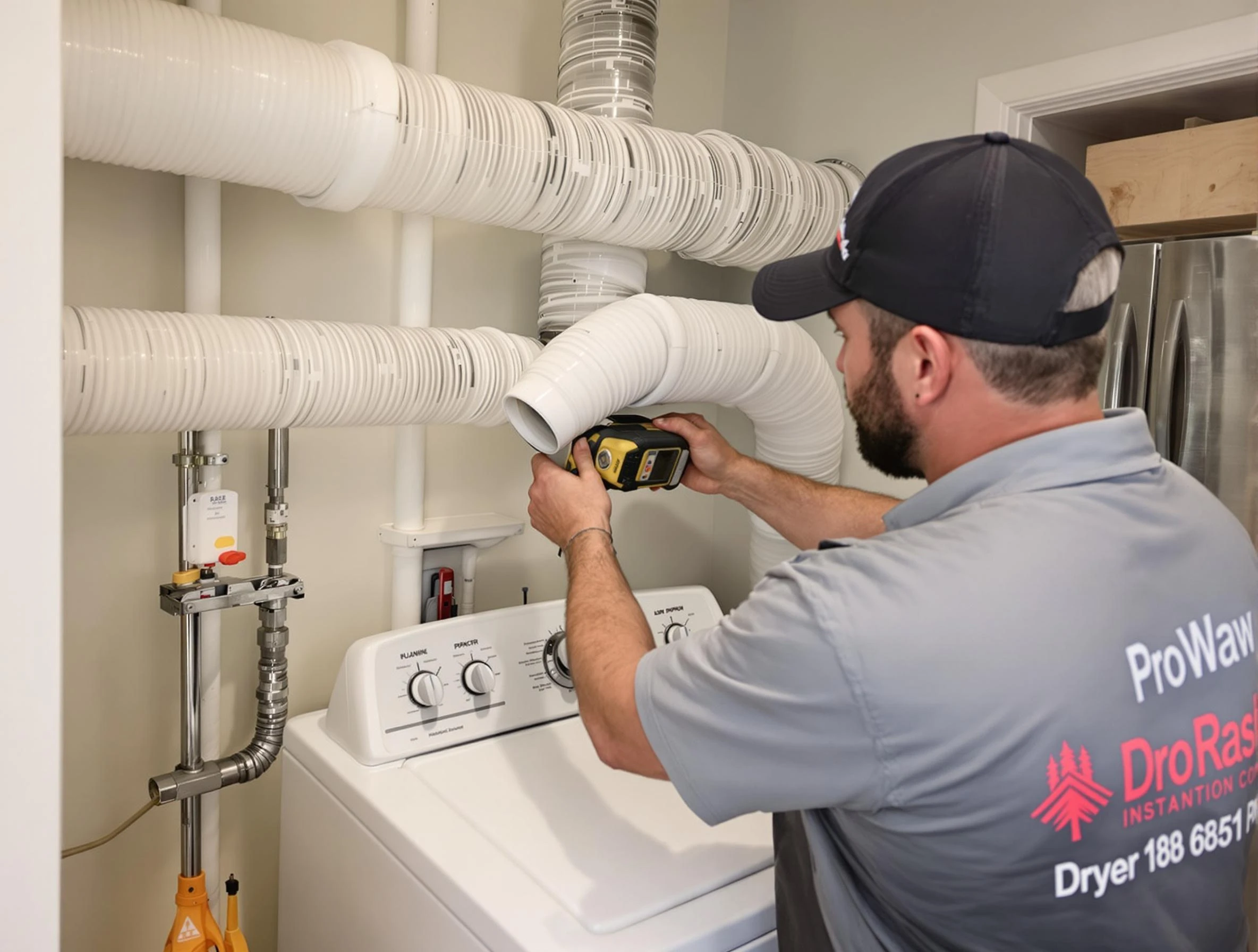 Professional dryer vent hose installation by King George Dryer Vent Cleaning in King George
